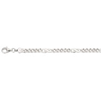 Kette Fantasie 4,5mm aus 925 Sterling Silber Rhodiniert