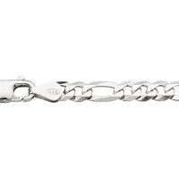 Armband Figaro geschliffen 5mm aus 925 Sterling Silber...