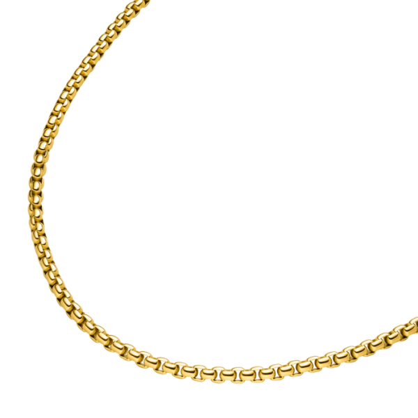 Boccia Elegantes Collier aus Reintitan – poliert und goldplattiert