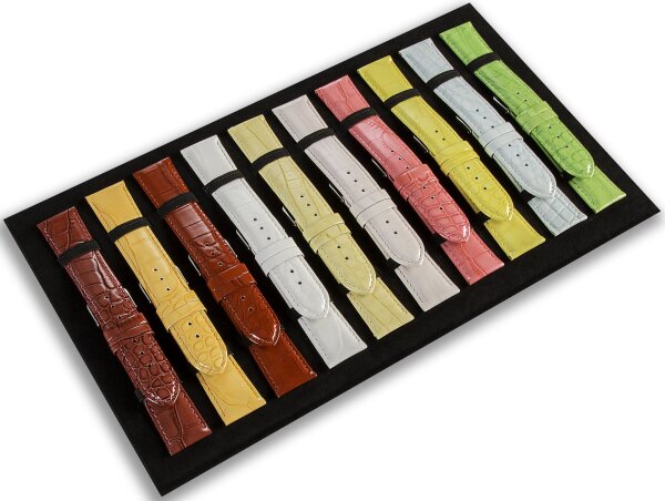 Uhrenarmband Leder Sommerfarben – Echtleder in vielen Farben und Größen