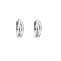 Creolen 925 Silber rhodiniert – gedrehtes Design,...