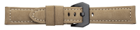 Lederband mit Naht beige