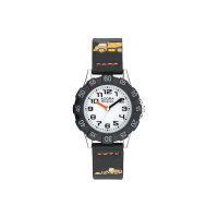 Adora Bagger Kinderuhr in schwarz (Ø 30 mm,...