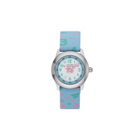 Adora Youngline Kinderuhr in hellblau mit Zahlen-Print...