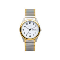Adora Herrenuhr bicolor Analog Quarz mit Zugband AB6422