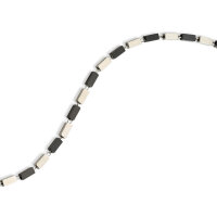 Herrencollier Edelstahl 55 cm mit Gliedern matt...