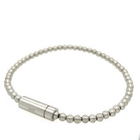 Herrenarmband Edelstahl silber – ca. 21 cm –...