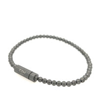 Herrenarmband Edelstahl Gunmetal – ca. 21 cm...