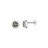 Seinerzeit Emerald Bambus Ohrringe