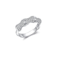 Seinerzeit White Bambus Ring