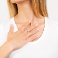 Seinerzeit White Bambus Ring