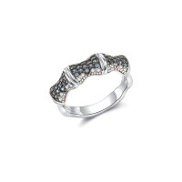 Seinerzeit Saphire Bambus Ring