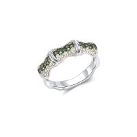 Seinerzeit Emerald Bambus Ring